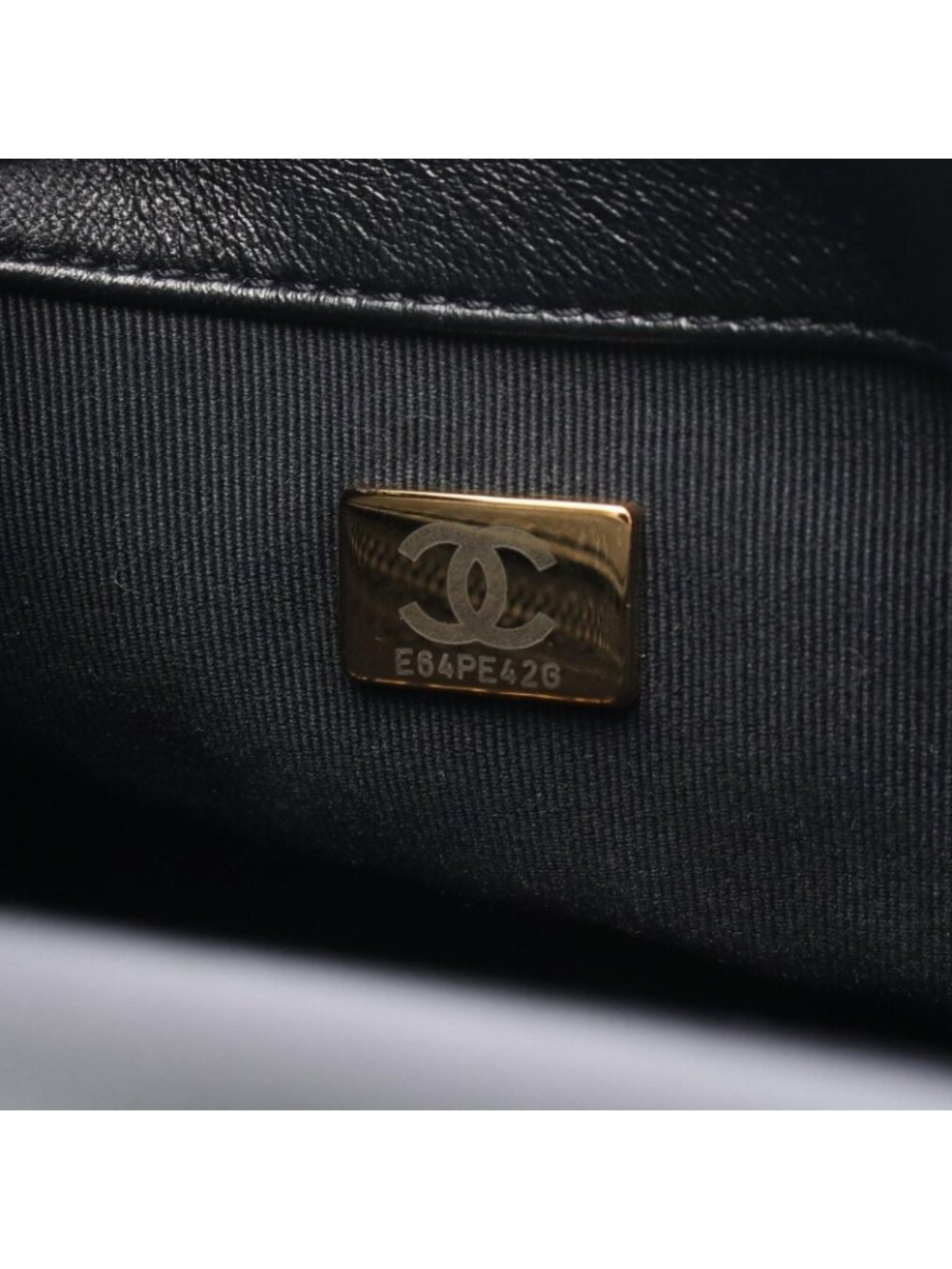 Chanel Shoulder Bag Quilted Small Flap Black Leather - Picture 5 of 6